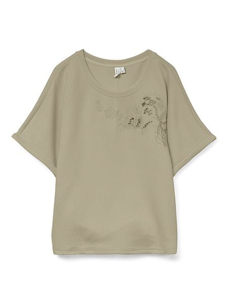 Vero Moda Koszulka w kolorze oliwkowym rozmiar: S. Zielone koszulki damskie Vero Moda, s, z aplikacjami, bez kołnierzyka, bez ramiączek. Za 78.66 zł.