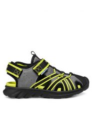 Geox Sandały J Airadyum Bo J55F1A 1454 C0666 S Szary. Szare sandały chłopięce Geox, z materiału, bez zapięcia. Za 149.99 zł.
