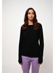 AUTHENTIC CASHMERE Kaszmirowy sweter "Criou" w kolorze czarnym rozmiar: M. Czarne swetry klasyczne damskie AUTHENTIC CASHMERE, m, z kaszmiru, bez kołnierzyka. Za 220.63 zł.