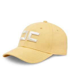 Czapka z daszkiem Elisabetta Franchi. Żółte czapki z daszkiem damskie Elisabetta Franchi, bez wzorów. Za 479.99 zł.