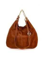 Mia Tomazzi Skórzana torebka "Tarabella" w kolorze jasnobrązowym - 34 x 30 x 11 cm rozmiar: onesize. Brązowe torebki klasyczne damskie Mia Tomazzi, z materiału, przez ramię, bez dodatków. Za 260.99 zł.