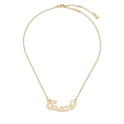 Naszyjnik Coach. Żółte naszyjniki damskie Coach, złote. Za 529.99 zł.