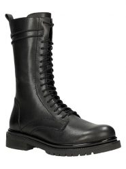 Wojas Skórzane botki w kolorze czarnym rozmiar: 40. Czarne botki damskie Wojas, eleganckie, bez obcasa, bez zapięcia. Za 389.08 zł.