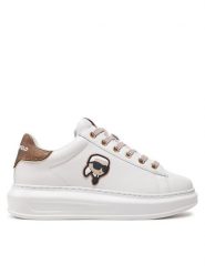 KARL LAGERFELD Sneakersy KL62531N Biały. Białe obuwie sportowe damskie KARL LAGERFELD, ze skóry, bez zapięcia. Za 449.99 zł.