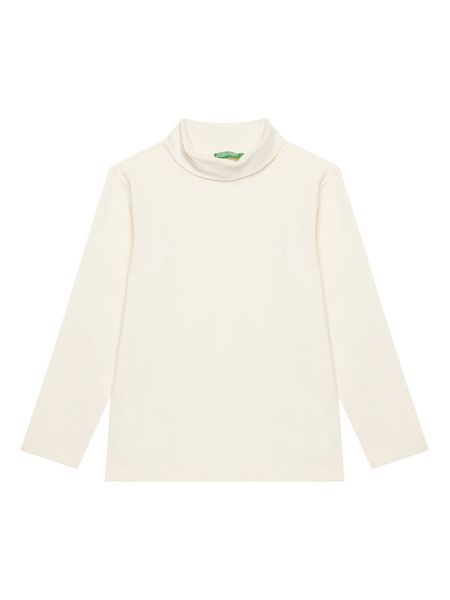 United Colors Of Benetton Bluzka 3DKEG10JU Écru Regular Fit. T-shirty i koszulki chłopięce United Colors Of Benetton, bez wzorów, z bawełny, bez kołnierzyka, bez ramiączek. Za 39.99 zł.
