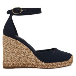 Espadryle Tommy Hilfiger. Niebieskie espadryle damskie Tommy Hilfiger, bez wzorów, bez obcasa. Za 409.99 zł.