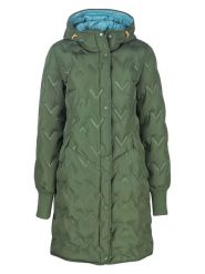 Finside Kurtka zimowa "Juolukka" w kolorze zielonym rozmiar: 36. Zielone kurtki damskie finside, na zimę, bez wzorów, z puchu, bez kaptura. Za 594.39 zł.