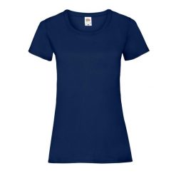 Koszulka Damska Valueweight. Niebieskie bluzki damskie Fruit of the Loom, m, bez wzorów, sportowe, bez kołnierzyka, bez ramiączek. Za 35.99 zł.