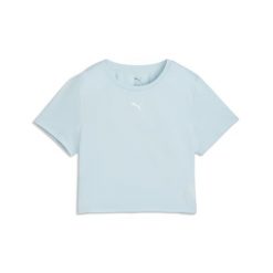 Damska krótka koszulka TAD ESSENTIALS PUMA. Niebieskie koszulki damskie Puma, l, bez wzorów, bez kołnierzyka, bez ramiączek. Za 129.00 zł.