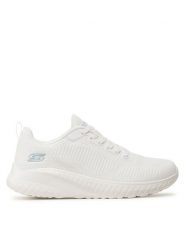 Skechers Sneakersy BOBS SPORT Face Off 117209/OFWT Biały. Białe obuwie sportowe damskie Skechers, z meshu, bez zapięcia. Za 289.99 zł.