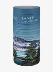 Chusta wielofunkcyjna Buff Coolnet UV National Parks - banff. Niebieskie chusty damskie Buff, na lato, bez wzorów, z elastanu. Za 89.99 zł.