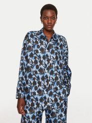 Munthe Koszula Tysori 243102924336 Granatowy Loose Fit. Niebieskie koszule damskie Munthe, bez wzorów, z jedwabiu, bez kołnierzyka, bez ramiączek. Za 1,139.00 zł.