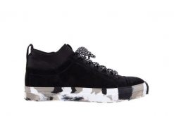 Trampki Sca'viola LWU15 Black, Czarny, Skóra naturalna - 36. Czarne trampki damskie Sca'viola, bez wzorów, z materiału, bez zapięcia. W wyprzedaży za 89.10 zł.