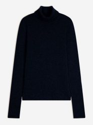 AUTHENTIC CASHMERE Kaszmirowy golf w kolorze granatowym rozmiar: L. Niebieskie golfy damskie AUTHENTIC CASHMERE, l, bez wzorów, z kaszmiru, bez ramiączek. Za 521.99 zł.