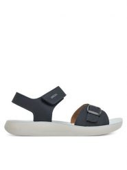 Geox Sandały J Lightfloppy J45GQD 32 C4002 S Granatowy. Niebieskie sandały chłopięce Geox, z nubiku, bez zapięcia. Za 179.99 zł.
