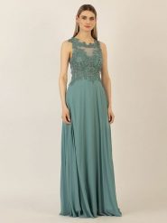 APART Sukienka w kolorze zielonym rozmiar: 46. Zielone sukienki damskie Apart, bez wzorów, z koronki, bez ramiączek. Za 229.46 zł.