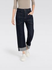 MAC Dżinsy "Baggy" - Straight fit - w kolorze granatowym rozmiar: 36. Niebieskie jeansy damskie MAC. Za 263.53 zł.