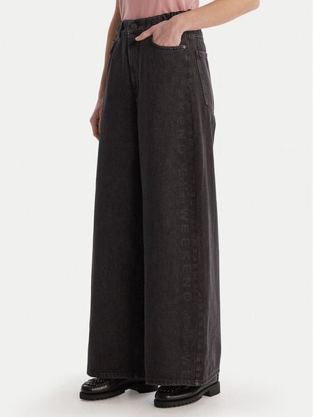 Weekend Max Mara Jeansy Vortice 2615181011 Czarny Wide Leg. Czarne jeansy damskie Weekend Max Mara. Za 564.99 zł.