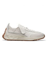 Clarks Skórzane sneakersy "Lea" w kolorze białym rozmiar: 37. Białe obuwie sportowe damskie Clarks, bez zapięcia. Za 232.78 zł.