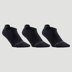 Skarpety sportowe tenis Artengo RS160 Lowedge 3 pary. Szare skarpetki damskie ARTENGO, bez wzorów, z bawełny. Za 29.99 zł.