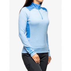 Bluza termoaktywna damska Helly Hansen LIFA Merino Midweight 1/2 Zip. Niebieskie bluzy damskie Helly Hansen, na zimę, m, bez wzorów, bez kaptura. Za 303.99 zł.