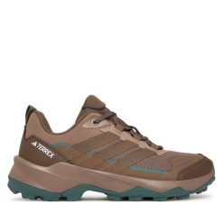 Trekkingi adidas. Brązowe obuwie trekkingowe damskie Adidas, bez zapięcia. Za 369.99 zł.