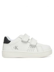 Calvin Klein Jeans Sneakersy Low Cut Velcro Sneaker V1X9-82074-1355 M Biały. Białe buty sportowe chłopięce Calvin Klein Jeans, z jeansu, bez zapięcia. Za 179.99 zł.