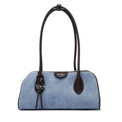 Torebka Calvin Klein. Niebieskie torebki klasyczne damskie Calvin Klein, z denimu, bez dodatków. Za 649.99 zł.