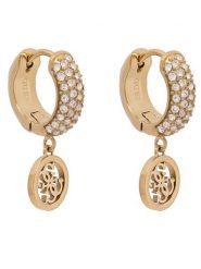 Guess Kolczyki JUBE03 301JW Złoty. Żółte kolczyki damskie Guess, metalowe. Za 229.99 zł.