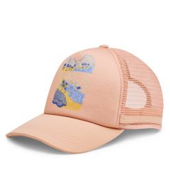 Czapka z daszkiem Roxy. Brązowe czapki z daszkiem damskie Roxy, bez wzorów. Za 69.99 zł.