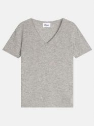 Just Cashmere Kaszmirowa koszulka "Glamis" w kolorze szarym rozmiar: M. Szare koszulki damskie Just Cashmere, m, bez wzorów, z kaszmiru, bez kołnierzyka, bez ramiączek. Za 262.29 zł.