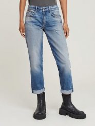 G-Star Dżinsy - Boyfriend fit - w kolorze niebieskim rozmiar: W24/L30. Niebieskie jeansy damskie G-Star. Za 204.95 zł.