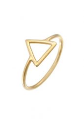 Elli Damski trójkąt Geo Trend filigranowy w srebrze próby 925 Sterling Silver Pierścionki 1 ct. Szare pierścionki damskie Elli, srebrne. Za 207.39 zł.