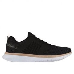 Buty treningowe damskie Reebok PT Prime Runner. Czarne obuwie sportowe damskie Reebok, z materiału, bez zapięcia, na fitness i siłownię. Za 356.00 zł.