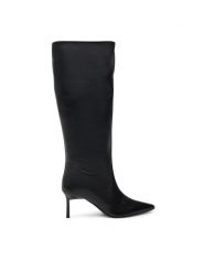 Calvin Klein Kozaki Heel Knee Boot 70 Lth HW0HW02162 Czarny. Czarne kozaki damskie Calvin Klein, ze skóry, bez obcasa, na szpilce, bez zapięcia. Za 869.99 zł.