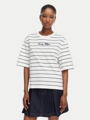 Tommy Hilfiger T-Shirt Classic WW0WW50948 Biały Relaxed Fit. Białe t-shirty damskie Tommy Hilfiger, l, bez wzorów, z bawełny, bez kołnierzyka. Za 209.99 zł.