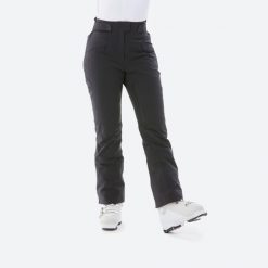 Spodnie narciarskie damskie Quechua 900. Czarne spodnie sportowe damskie WED'ZE, na zimę, l, bez wzorów, z materiału, narciarskie. Za 579.99 zł.