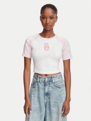 Adidas T-Shirt Care Bears KR9628 Biały Slim Fit. Białe t-shirty damskie Adidas, xs, bez wzorów, z bawełny, bez kołnierzyka. Za 199.99 zł.
