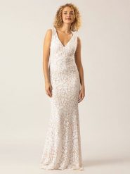 APART Sukienka w kolorze biało-beżowym rozmiar: 40. Białe sukienki damskie Apart, bez wzorów, bez ramiączek. Za 372.47 zł.