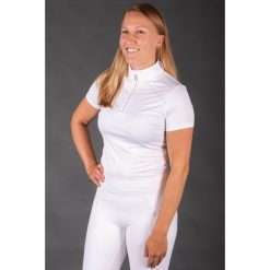 Damska koszulka polo na zawody Harry's Horse Sienna (x5). Białe koszulki damskie HARRYS HORSE, s, bez wzorów, bez kołnierzyka, bez ramiączek. Za 203.00 zł.