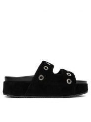 Inuikii Klapki Suede Studs 70103-153 Czarny. Czarne klapki damskie Inuikii, bez wzorów, ze skóry, bez obcasa, bez zapięcia. Za 939.99 zł.