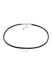 Elli Damski choker spiralny z imitacji skóry ze srebra próby 925 Sterling Silver Naszyjniki 1 ct. Szare naszyjniki damskie Elli, srebrne. Za 207.39 zł.