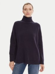 Weekend Max Mara Golf Borgia 2525366112 Granatowy Relaxed Fit. Niebieskie golfy damskie Weekend Max Mara, l, bez wzorów, z wełny, bez ramiączek. Za 1,089.00 zł.