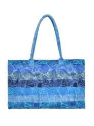 BLE Shopper bag w kolorze niebieskim - 58 x 32 cm rozmiar: onesize. Niebieskie shopper bag BLE, bez wzorów, z materiału, na ramię, bez dodatków. Za 56.45 zł.