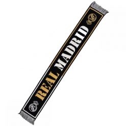Real Madryt szalik kibica Knitted Scarf 26TH RM4BUF26 wielokolorowy. Czarne szaliki damskie REAL MADRID, bez wzorów. Za 99.00 zł.