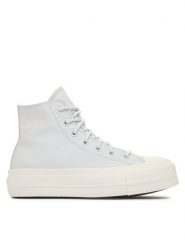 Converse Trampki Chuck Taylor All Star Lift Platform Leather A05248C Błękitny. Niebieskie trampki damskie Converse, bez wzorów, z materiału, bez zapięcia. Za 309.99 zł.