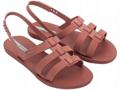 Sandały dla kobiet Ipanema STYLE SANDAL FEM. Czerwone sandały damskie Ipanema, bez wzorów, z gumy, bez obcasa, bez zapięcia. Za 129.99 zł.