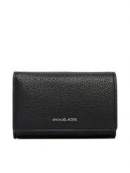 MICHAEL Michael Kors Portfel 32R6SJ6D3L Czarny. Czarne portfele damskie MICHAEL Michael Kors, bez wzorów, ze skóry. Za 589.99 zł.
