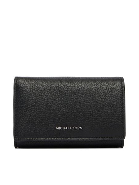 MICHAEL Michael Kors Portfel 32R6SJ6D3L Czarny. Czarne portfele damskie MICHAEL Michael Kors, bez wzorów, ze skóry. Za 387.99 zł.