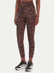 Adidas Legginsy Optime Essentials Workout KA6346 Brązowy Slim Fit. Brązowe legginsy damskie Adidas, xl, bez wzorów, z syntetyku. Za 229.99 zł.